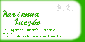 marianna kuczko business card